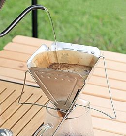 stainless steel folding coffee funnel