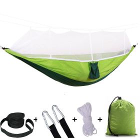 Double Camping Hammock with Mosquito Net for Hiking, Mountain, Adventure