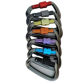 Aluminum Carabiner Clips 5 Pack  D Shape