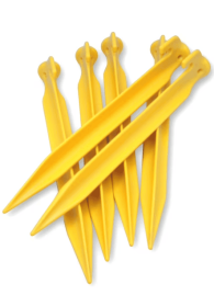 Coghlan's 9" ABS Plastic Tent Pegs - Bulk with No-Slip Hook