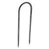 12-Inch 8 Pack Rebar Stakes Heavy Duty U Shape Galvanized Steel Ground Anchors