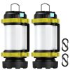 2Pcs Camping Lantern Rechargeable
