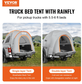 Truck Bed Tent With Rain Layer And Carry Bag