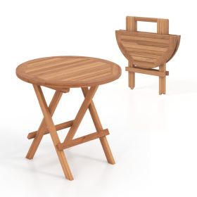 Round Patio Folding Coffee Table