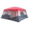Polyester Cloth 14 People Camping Tent Red And White
