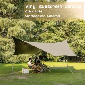 Camping Tarp with Poles