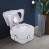 Lightweight Portable Toilet, 2.6 Gallon Flushable