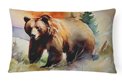 Wildlife Throw Pillow Grizzly Bear 2924