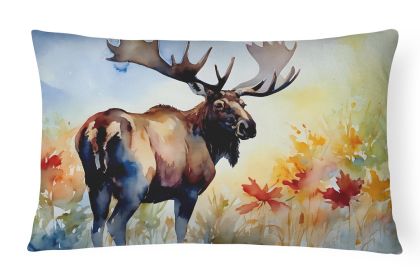 Wildlife Throw Pillow Moose 2962,12Hx16W