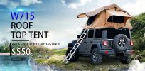 roof tent with 280TC 2000 waterproof lattice cloth