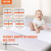 Veovr 2-in-1 Bed Bridge, Extra Long Bed Converter with Fixing Straps and Metal Button,Bed Bridge for Split King Adjustable,King Gap Filler for Bed