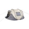 Camping Tent 3-4 People Coffee Fiber