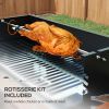 Outsunny Charcoal BBQ Rotisserie Grill