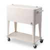 80Qt White Box Foot Tube