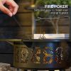Outsunny 2-in-1 Fire Pit, BBQ Grill