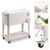80Qt White Box Foot Tube