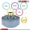 5 Core Indoor Outdoor PA Horn Speaker - Waterproof Long Range Trumpet Horn 22 Inch + Driver Compression Unit 60 Watts RMS (600W PMPO) - TRUMPET 22 + D