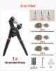 Grommet Tool Kit 900 PCS 5/16 Inch 3/8 Inch 1/2 Inch Metal Eyelets Grommets