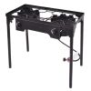 Double Burner Outdoor Stove BBQ Grill