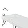 Folding Portable Table with Sink Faucet