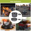 Camping Stove Aluminum Pot Pans Kit