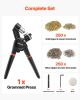 Grommet Tool Kit 500 PCS 1/4 Inch Metal Eyelets Grommets in Gold and Silver