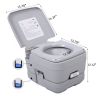 Lightweight Portable Toilet, 2.6 Gallon Flushable
