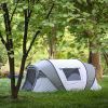 4-6 Persons White + Gray Pop-Up Boat Tent