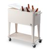 80Qt White Box Foot Tube