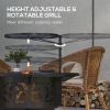 Outsunny 2-in-1 Fire Pit, BBQ Grill