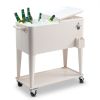 80Qt White Box Foot Tube
