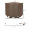 Outsunny Smokeless Fire Pit, 19"