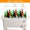 80Qt White Box Foot Tube