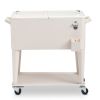 80Qt White Box Foot Tube