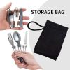 1pcs Camping Fork Spoon Tableware