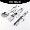 1pcs Camping Fork Spoon Tableware