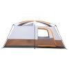12 Person Camping Tent with 3 Door 3 Room Large Family Cabin Tents