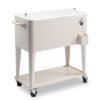 80Qt White Box Foot Tube