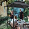 Outdoor Grill Gazebo 8 x 5 Ft; Shelter Tent