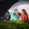 Camping Fan with Flashlight Hanging Hook