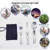 1pcs Camping Fork Spoon Tableware