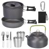 Camping Stove Aluminum Pot Pans Kit