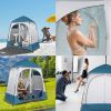 Portable Outdoor Pop UP Camping Shower Tent, Changing Room, Dressing Tent, 2 Rooms