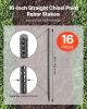 16-Inch 16 Pack Rebar Stakes Heavy Duty Straight Galvanized Steel Ground Anchors