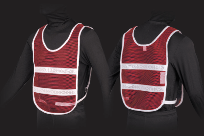 Reflective Standard Safety Vest (Color: Red/White, size: XL)