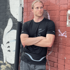 Water-Resistant Waist Pack (Color: Black)