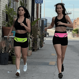 Water-Resistant Waist Pack (Color: Pink)