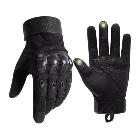 Tactical Military Airsoft Gloves (Color: Black, size: X-Large)
