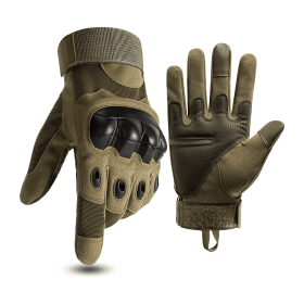 Tactical Military Airsoft Gloves (Color: Green, size: X-Large)