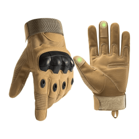 Tactical Military Airsoft Gloves (Color: Tan, size: X-Large)